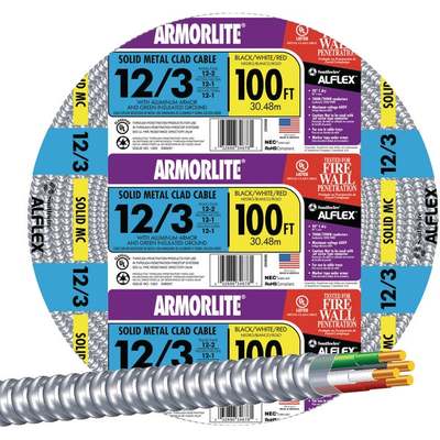 100' 12/3 MC ALUM CABLE