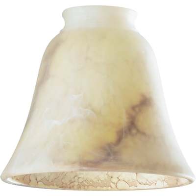 GLASS BROWN MARBLE BELL