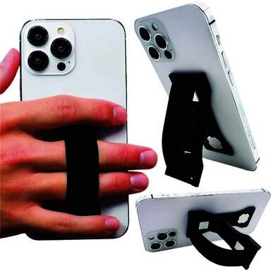 BLK KCKSTND PHONE GRIP