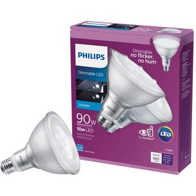 2PK 10W PAR38DL LED BULB