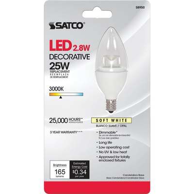 2.8W CLR TOR LED BULB