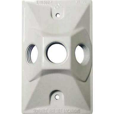 3HOLE WHT REC WP COVER