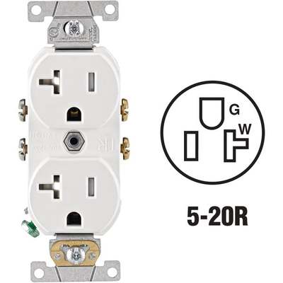 20A WH TAMP RESIS OUTLET