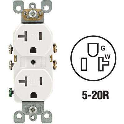 20A WH TAMP RESIS OUTLET