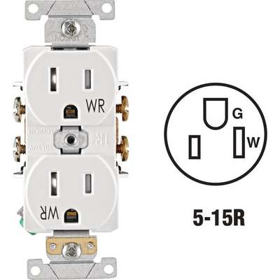 15A WH WTHR RESIS OUTLET