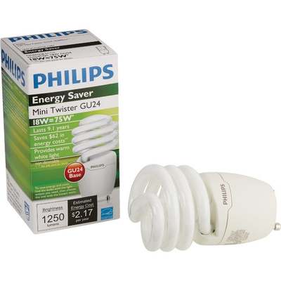 18W T2 SW GU24 CFL BULB