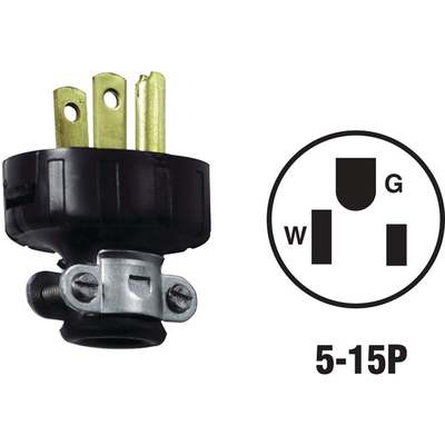 Blk Cord Plug