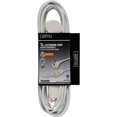 11' 16/2 WHT EXT CORD