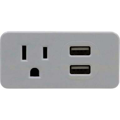 1OUTLET WHT USB-A TAP