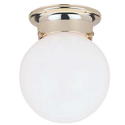 1BULB PB GLOBE FIXTURE