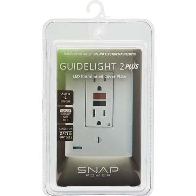 1GNG WHT GFCI WALLPLATE