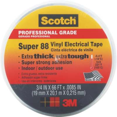 Scotch Super 88 3/4 In. x 66 Ft. Vinyl Electrical Tape