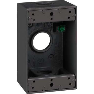 3/4" 3-HLE 1G GRY WP BOX