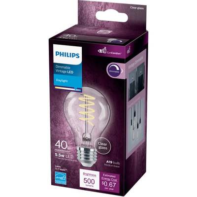 LED 40W A19 DL BULB