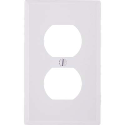 WHT 2-OUTLET WALL PLATE
