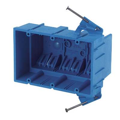 Carlon SuperBlue 3-Gang Thermoplastic Molded Wall Box