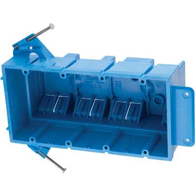 Carlon SuperBlue 4-Gang Thermoplastic Molded Wall Box