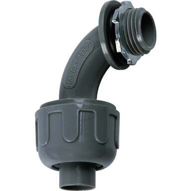 1/2x90D ELBOW LT PVC CONNECTOR