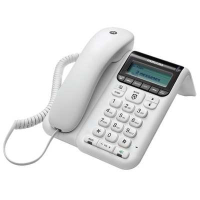 WHT ANSWR/CORDED PHONE