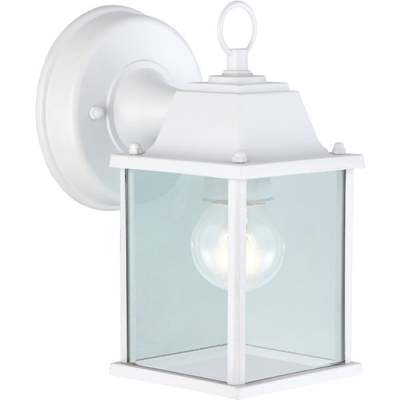 WHT OUTDOOR WALL FIXTURE