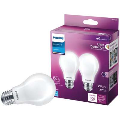 2PK 60W FRS A19 LED BULB