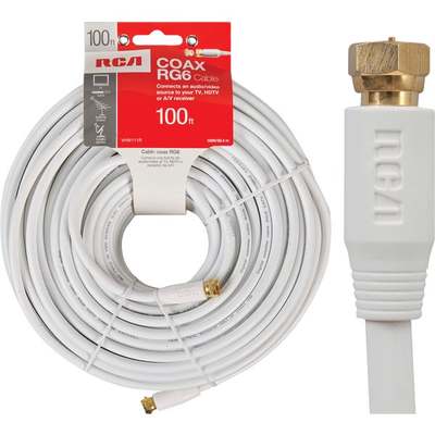 100' WHT COAX CABLE