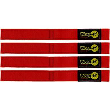 4pk 9"x1" Red Quk Strap