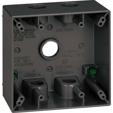 1/2" 5-HLE 2G GRY WP BOX