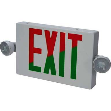 RD/GRLED EMER/EXIT LIGHT