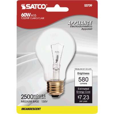 BULB APP 60A15 CLR**************