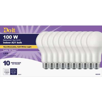 10PK 100WA21 T20LED BULB