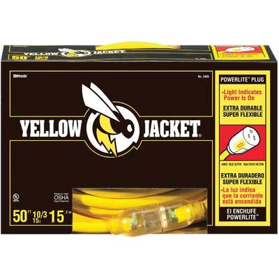 50' 10/3 Yellow Jacket Ext Cord