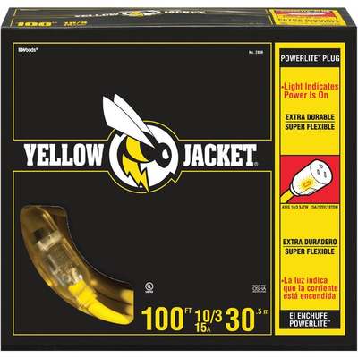 100'10/3 Yellow Jacket Ext Cord