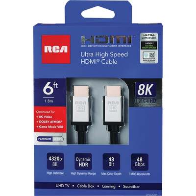 6FT 8' HDMI HGHSPD CABLE