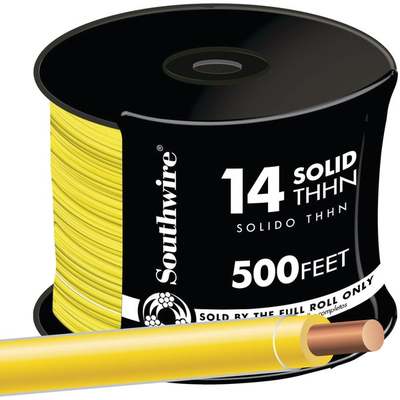 14 THHN SOLID YELLOW