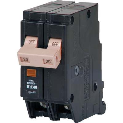 Eaton CHF 20A Double-Pole Standard Trip Circuit Breaker