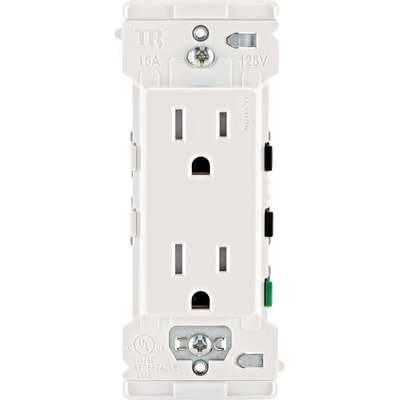 Push Click 15a Wht Tmp Outlet