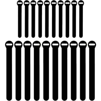 20pk Blk Slfgrp Cble Tie