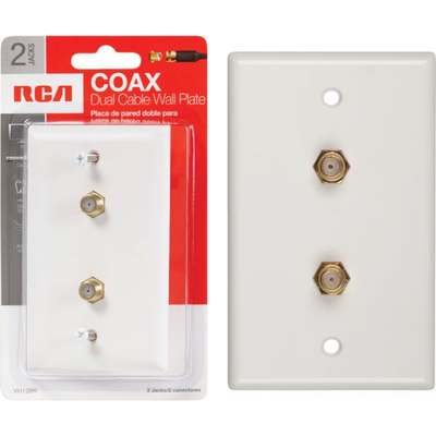 WHT COAXIAL WALL PLATE