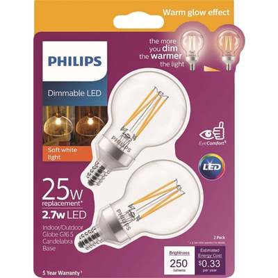 2PK 25WG16.5 WG LED BULB