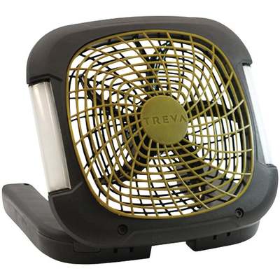 FAN 10"BATTERY/ELEC W/LITE