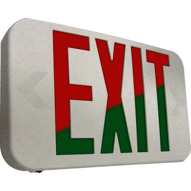 RED/GRN LED EXIT LIGHT