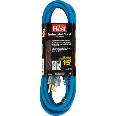 15' 16/3 Blue Ext Cord