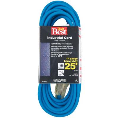 25' 14/3 BLUE EXT CORD