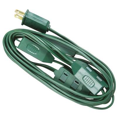 CORD EXT 15'GRN ON/OFF XMAS TREE