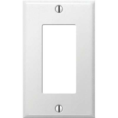 1G GFCI Plate Steel White