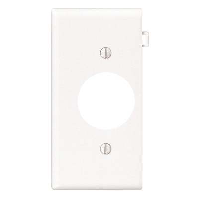 WHITE SECTIONAL WALL PLATE END