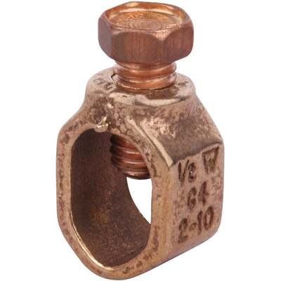 Steel City 1/2 In. #10 to #2 AWG Grounding Rod Clamp