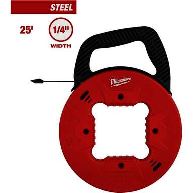 25' 1/4" STEEL FISH TAPE