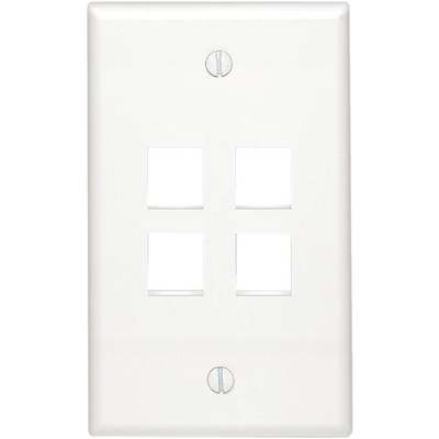 4-PORT WALL PLATE